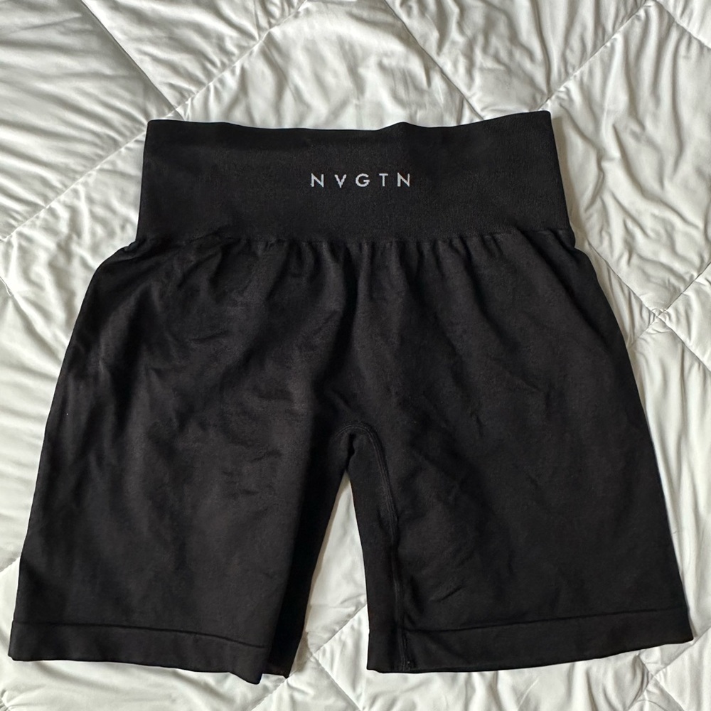 Black NVGTN biker shorts